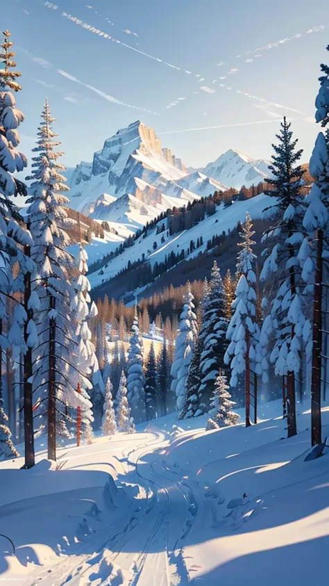 Heres a prompt for generating an AI image of a snow environment with an 8K quality illusion:

"Create a breathtaking 8K quality image of a snow-covered landscape during the daytime. The scene should depict a serene, pristine winter wonderland with sparklin...