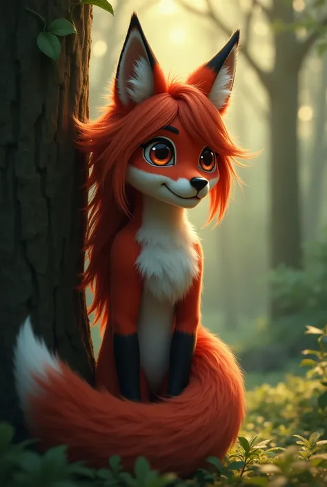 SeaArt Bot Upscaling Default 2024/06/06 19:03:19  
mature monstergirl, fox, (((her body is cover in red fox fur))), redhead, fox tail, leaning against tree, magical forest, surprised expression, (best quality,4k,8k,highres,masterpiece:1.2),ultra-detailed,(...