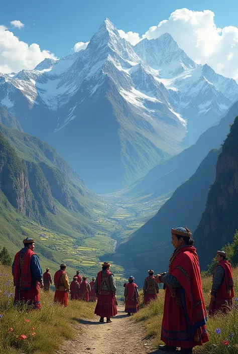 The mountains of Peru with their customs 