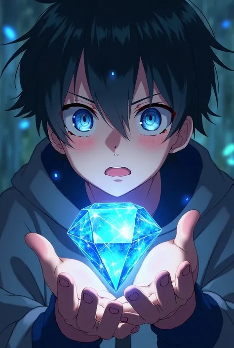 A mineral called "evolutionary diamond" that can grant powers. Make it in anime form or in manga form