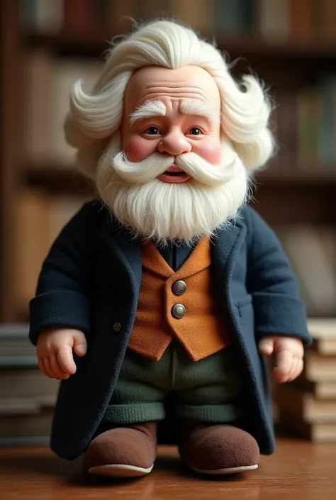 victor hugo plush toy with hair