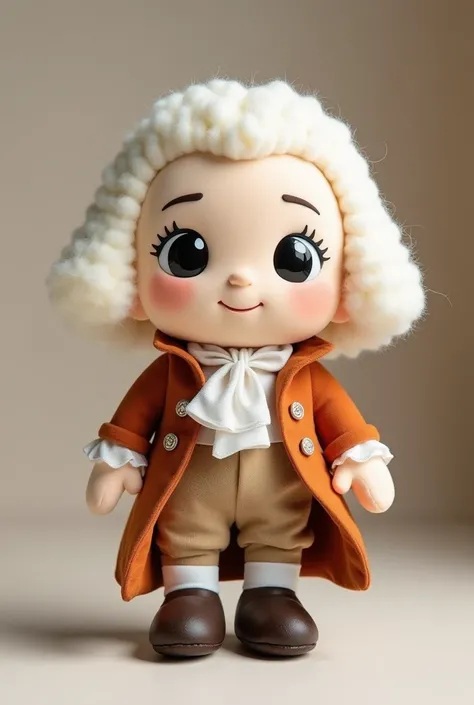 mozart plush toy with hair