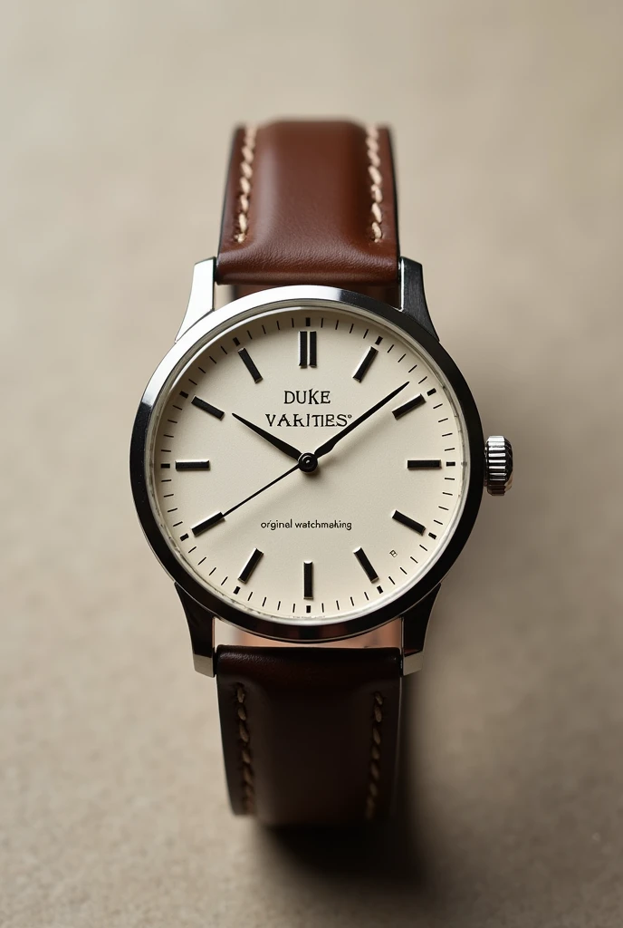 A watch with the name of duke varieties Let the text say original watchmaking 