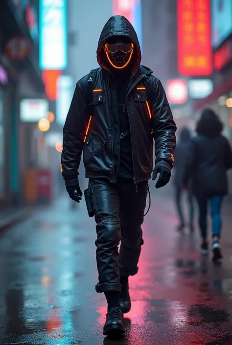 Cyberpunk style runner