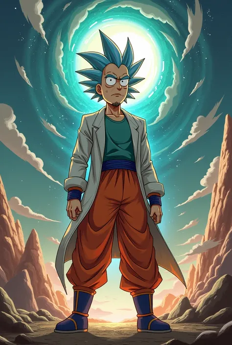 Rick combined with goku