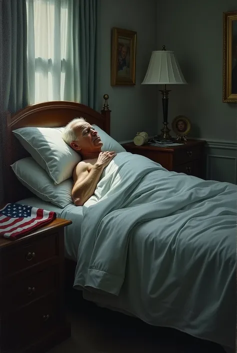 President Joe Biden died asleep