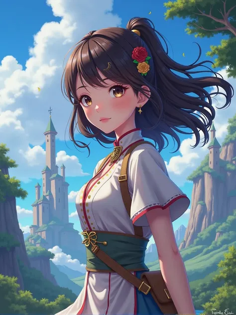 female isekai anime character