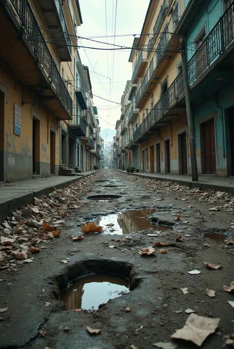 A scene capturing the harsh realities of corruption in Brazil: images of corrupt politicians exchanging bribes, streets filled with potholes and in disrepair, schools with broken windows and outdated facilities, and hospitals with overcrowded rooms and ins...