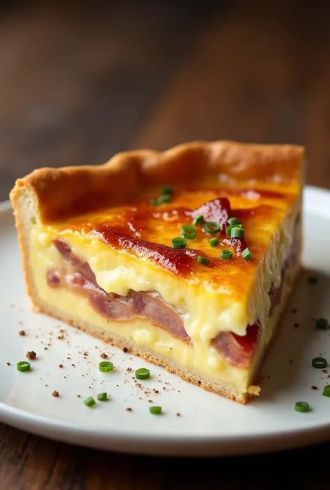 Piece of quiche Lorraine
