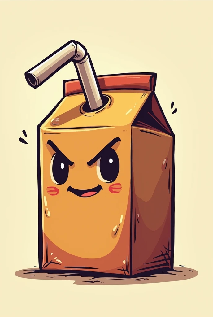 You can create a logo, but I want it to be a juice box with a straw , that it be cuphead style brown color 