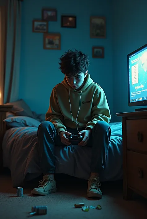 Believe me, 6 images that explain a story about a boy who was addicted to video games,and that&#39;s why he broke up with his girlfriend, believe me 6 images not 3