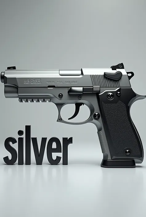 9x19 and in front the name " silver " 