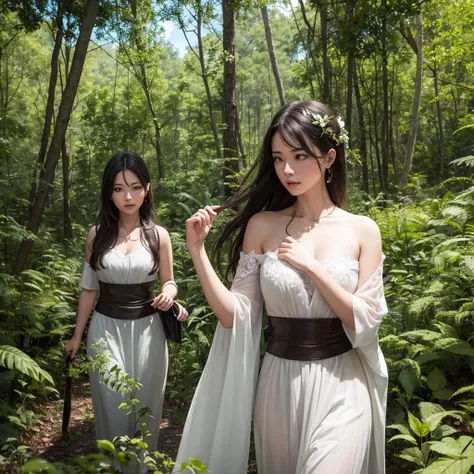 Women in the forest