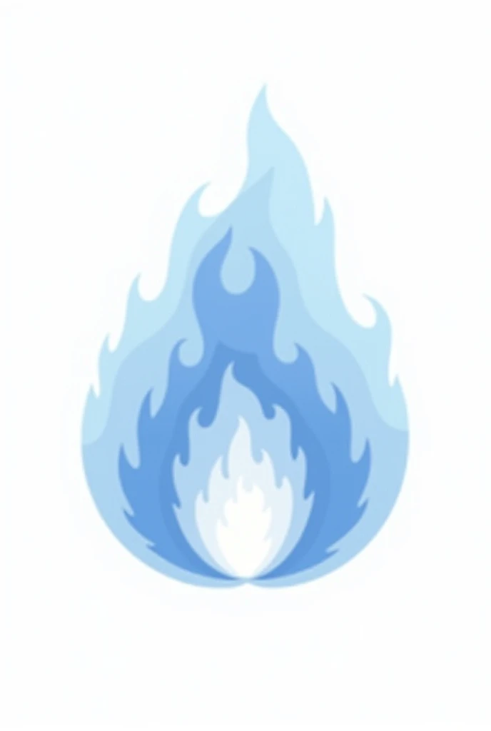 White background, five distinct shades of blue flames forming an abstract, dynamic shape that evokes the image of a flame within the heart. The flames should be simple and not overly complex, as it is for a logo design. The letters RSP are prominently disp...