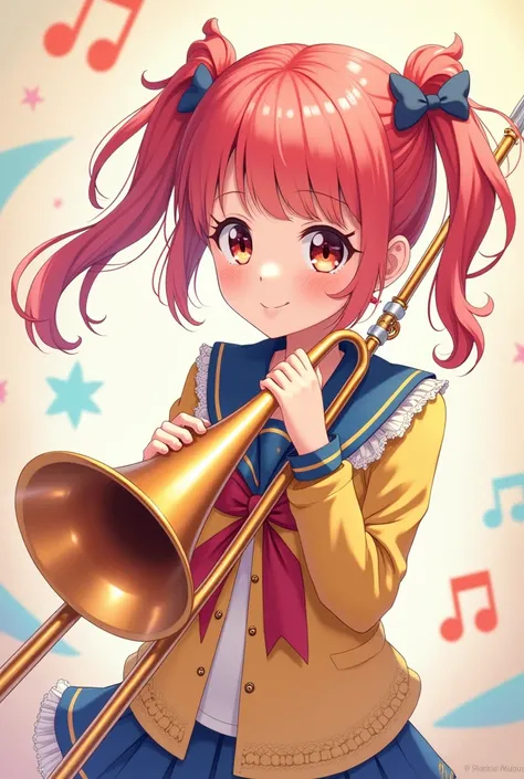 Anime Girl with a Trombone