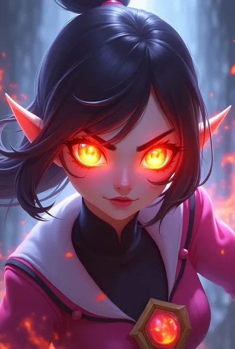 Nana mobile legend with eyes on fire