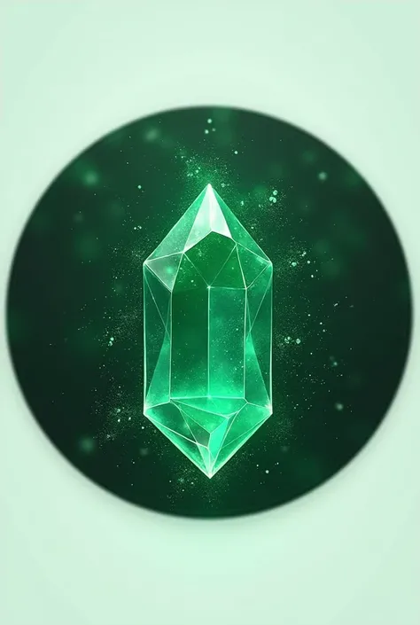  Logo in the shape of a circle of an emerald