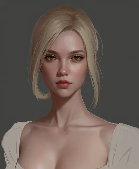 a close up of a woman, blonde hair color, larken, digital character painting, character art portrait, 8k digital painting, alexandra fomina artstation, portrait dnd, character concept art portrait, detailed character portrait, 4 k digital painting, 4k digi...