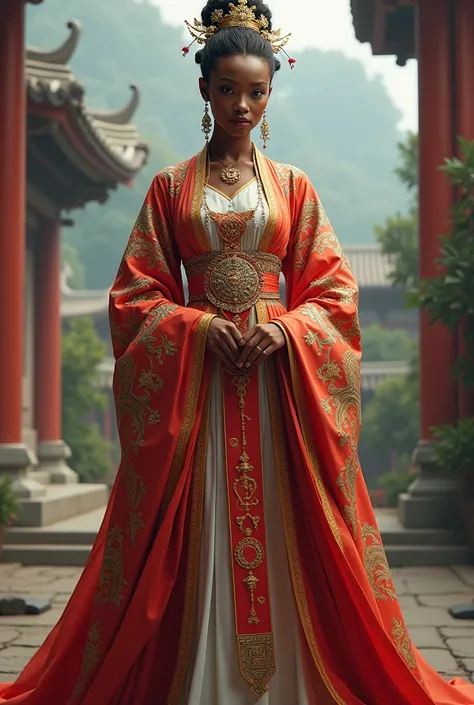 Black woman, dark skin woman, chinese historical prince 