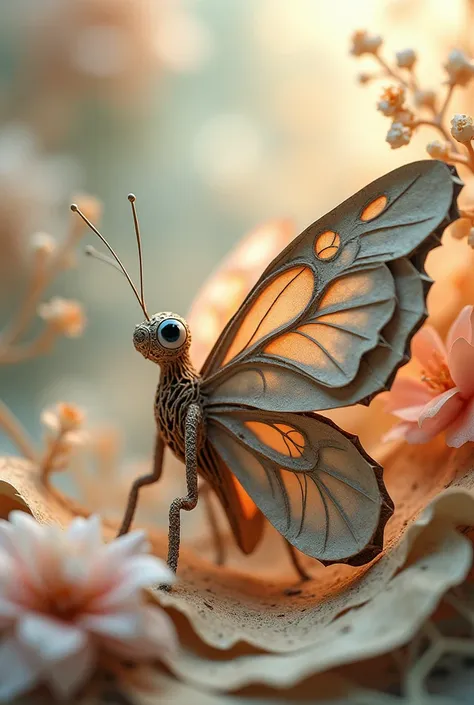 How to decorate a butterfly inspired by fantasy and the surreal, made of cardboard 