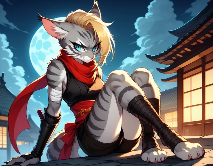 score_9,score_8_up,score_7_up, score_6_up, score_5_up, source_anime, kemono style, kat, female anthro furry feline, silver fur, ...