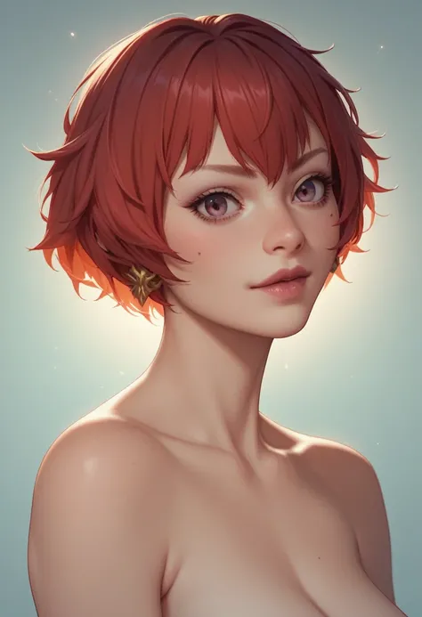 character portrait, lilisette, short red hair, ffxi