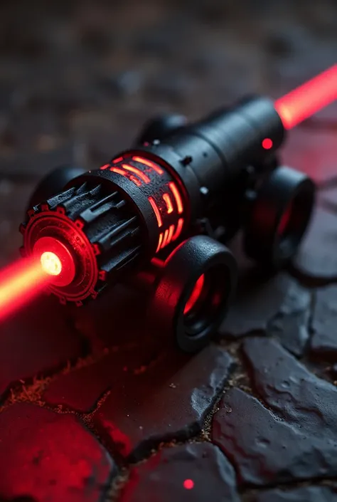 Black 3-Pick cannon with Red Laser Power