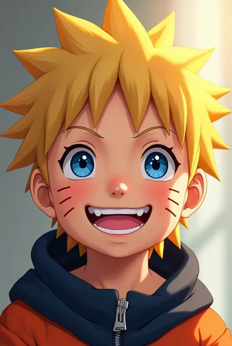 Naruto smiling realistic child