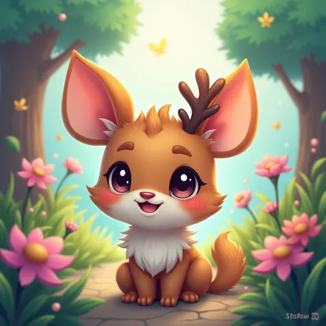 Cute fantasy animal, 2d