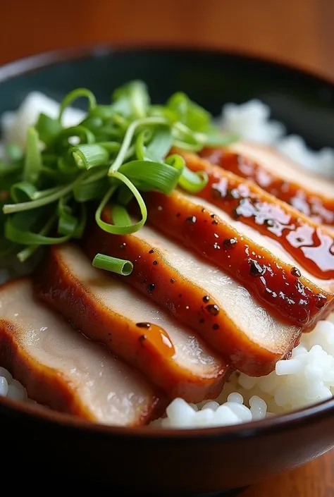 Pork bowl（Butadon、Tondon）What is、A rice bowl dish originating in Japan, with cooked pork served on top of rice。