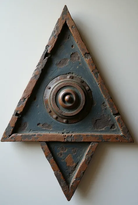 triangular plate with spoke in the middle, basica
