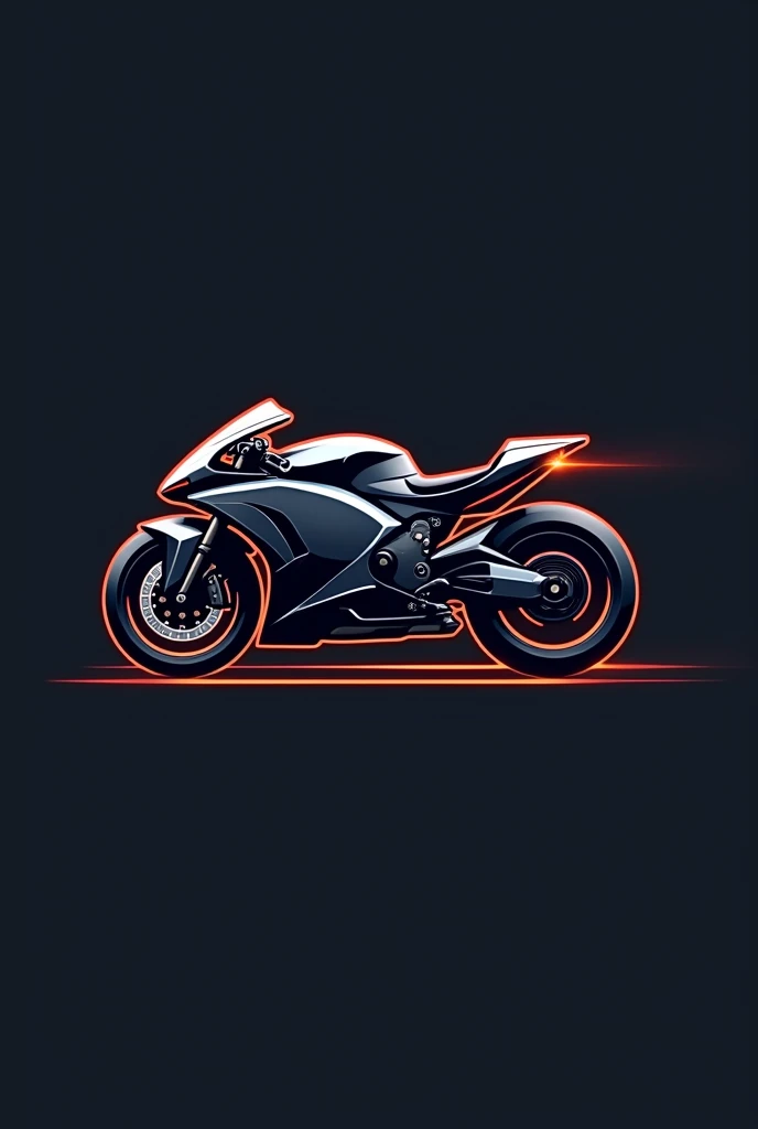 According to the image create me a Brand logo with that Bike .Company name is  RADEON

The logo should be in the model of super motor e 
bikes

There should be no silencer