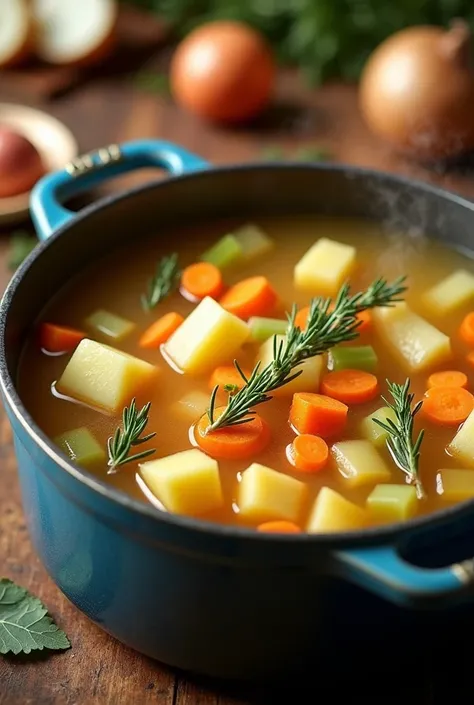 Potato stock to make a menu 