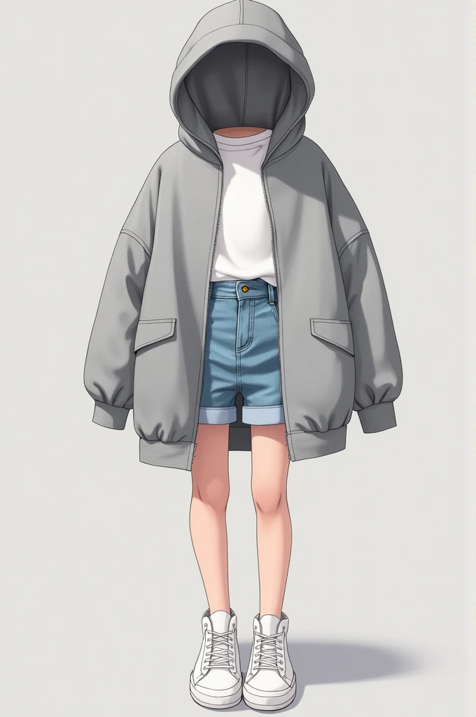 Grey hoodieでも全然OKだよ！Grey hoodieは合わせorすいから、You can arrange it stylishly with other items.～。Grey hoodieを使ったカジュアルコーデを考えるね！

### 🌟 Grey hoodieを使った中一向けカジュアルコーデ 🌟

1. **tops**:  
   - **A simple white t-shirt**：Pair a simple white T-shirt under the hoodie、The co...