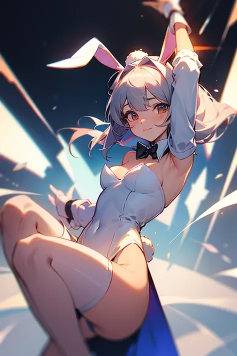 Regenerate a normal human in a bunny girl outfit.