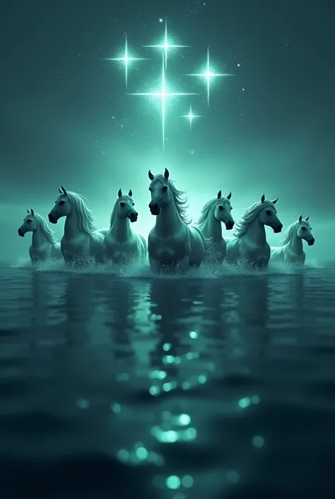 Seven horse in the sea with seven stars


