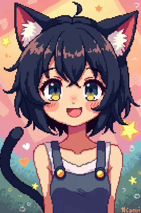 Pixel catgirl