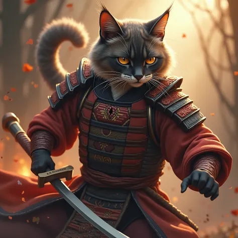 samurai cat kills his master