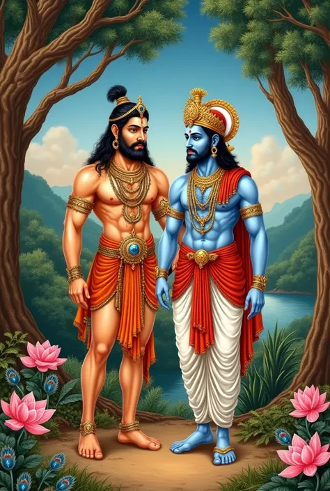 Hanuman ji with ram ji in Indian

