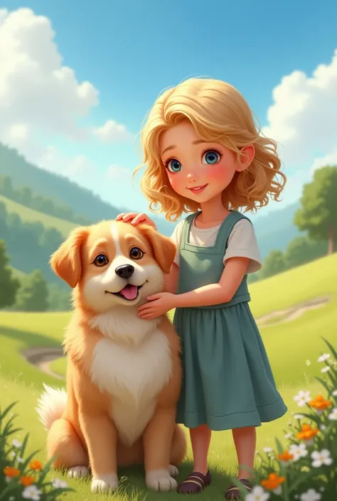 Girl with dog