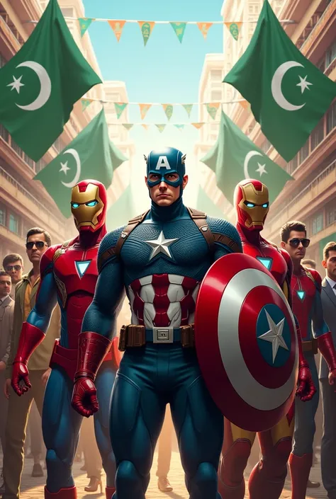 Marvel karector jashn e azadi pakistan 