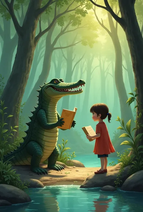 Story of reader and crocodile