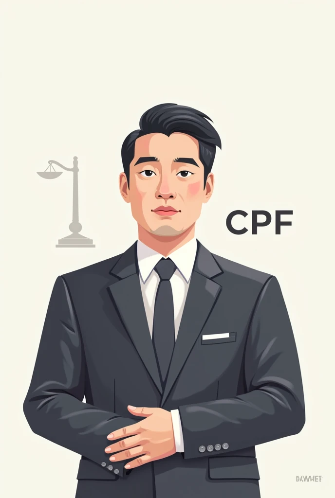 Generate a logo of a lawyer with the name CPF lawyer