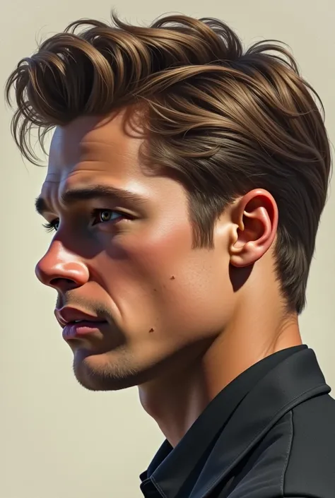 Brad Pitt&#39;s nose in profile as a young man 
 



