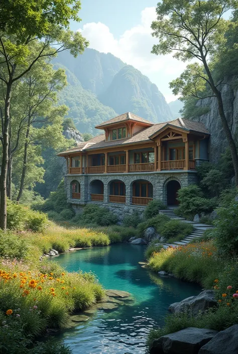 Beautiful nature and beautiful home 

