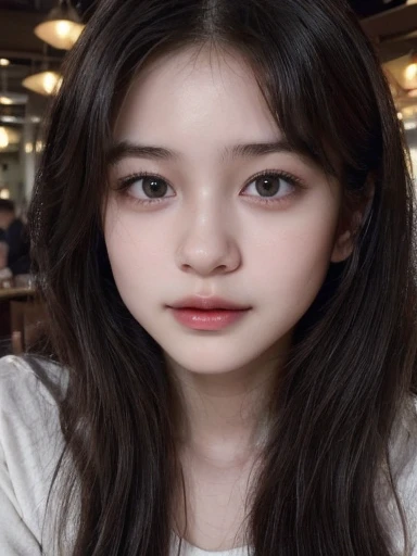 (8k,High resolution、masterpiece、High resolution、detailed、Highest quality、Surreal、RAW Photos)、student、One Woman、Baby Face、Young、Cute face、Real Skin、Long Hair、18-year-old、、Brown eyes、Black Hair、Various expressions、 Very beautiful face, Beautiful girl model, ...