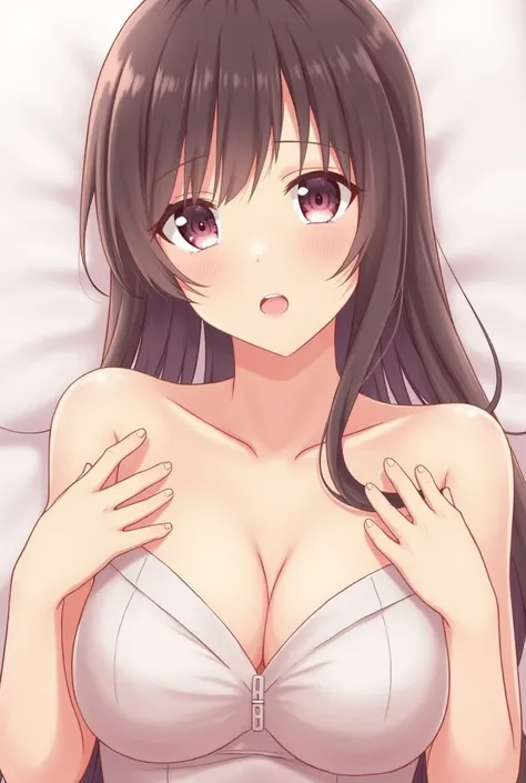 
1 boy penis paizuri penis is between breasts penis in breasts breast squeeze anime big breasts 

