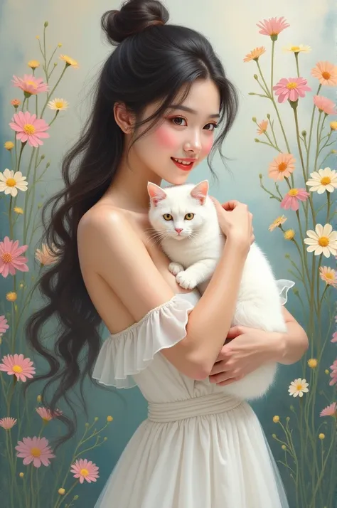 ahmadafandi23


Prompt

an oil painting of a beautiful Asian woman with long hair in a bun, with a white color scheme, wearing a very graceful long dress, facing

sideways and hugging a beautiful white cat, complex brush strokes draw a very beautiful woman...