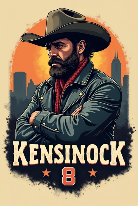 LOGO CONCEPT LIKE MAVERICK DALLAS  BUT THE TEXT WILL BE "KENSINGTON 8"