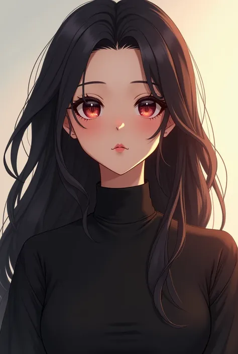 Arabic style image of a woman with long hair and a black top, 3 d anime Realistic, photoRealistic anime girl render, 8K Portrait Rendering, Realistic anime 3 d style, Smooth anime CG art, Realistic young anime girl, Realistic. Chen Yi, photoRealistic anime...